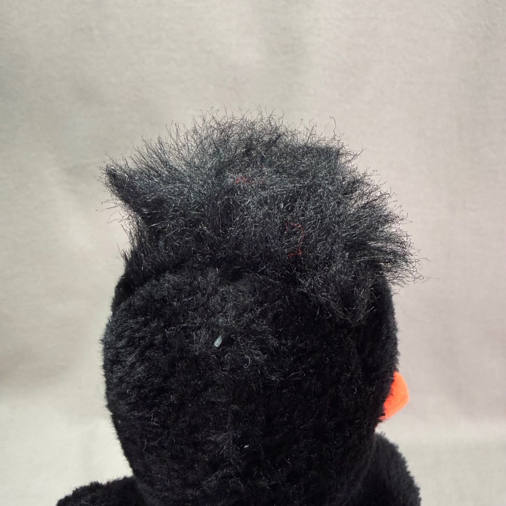 Daffy Duck Plush 70s Vintage Warner Bros Mighty Star Looney Tunes Hair Head Tail - Picture 6 of 9